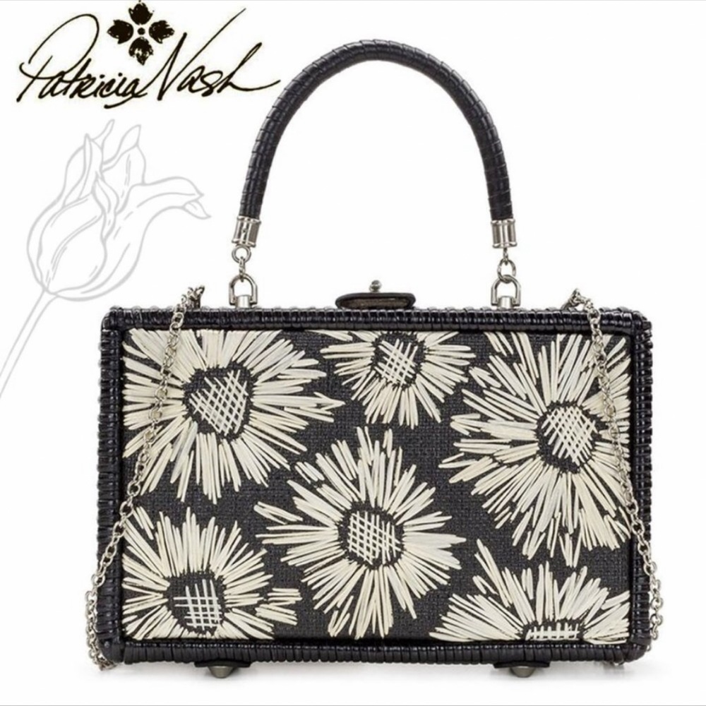 NWT Patricia Nash Lamezia Wicker Box Bag